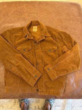 GAP Corduroy Trucker Jacket in Rust